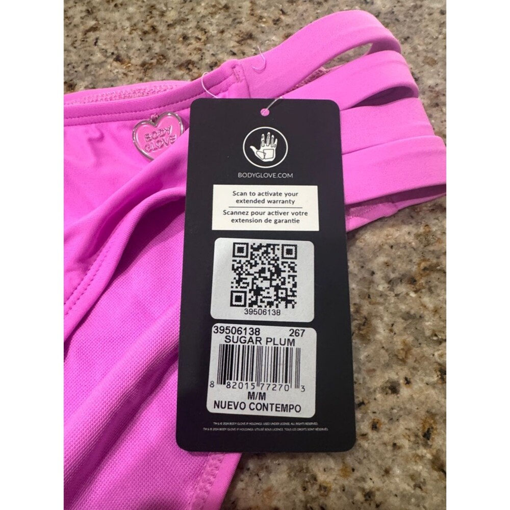 Body Glove Smoothies Full Coverage Bikini Bottom Swimsuit Sugar Plum Pink M NWT - Picture 6 of 8